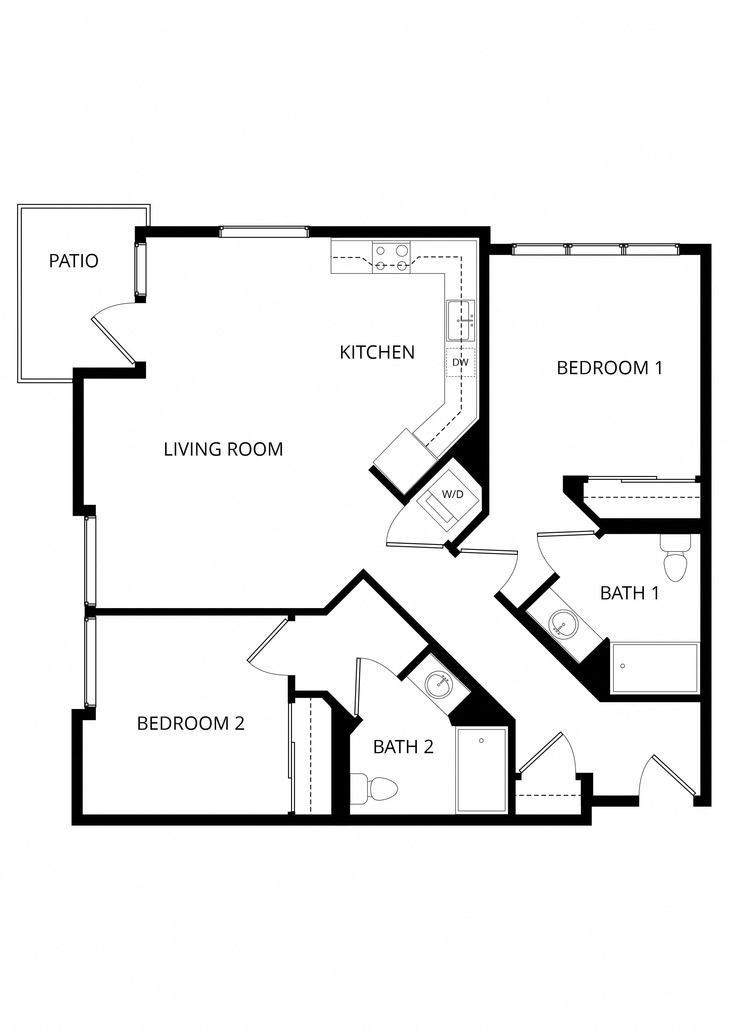 Virtue - 2X2 floor plan